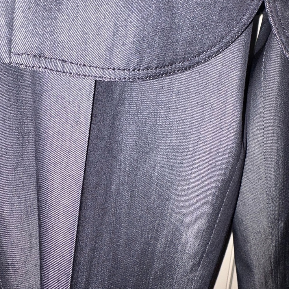 Elie Tahari Denim Blue Wool-Blend Pant Suit | Sz 14 Blazer / 12 Pants - Picture 9 of 14